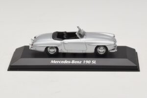 Mercedes 190 SL W121 Srebrn Maxichamps 1:43 940033130 Kovina