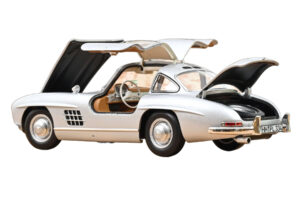 Mercedes 300 SL W198 Gullwing Srebrn Norev 1:18 183857 Kovina – slika 2 od 5