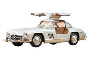 Mercedes 300 SL W198 Gullwing Srebrn Norev 1:18 183857 Kovina – slika 5 od 5