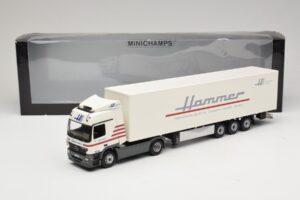 Mercedes Actros 1844LS Koffersattelzug Hammer Aachen Minichamps 1:43 499039105 Kovina – slika 6 od 6