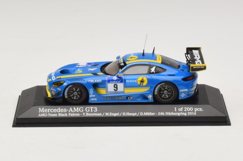 Mercedes AMG GT3 Black Falcon #9 Y. Buurman / M. Engel 24 Hours of Nurburgring 2016 Minichamps 1:43 Mercedes AMG GT3 Black Falcon #9 Y. Buurman / M. Engel 24 Hours of Nurburgring 2016 Minichamps 1:43 437163009 Kovina