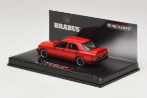 Mercedes Brabus 3.6S 190E W201 Rdeč Minichamps 1:43 437032600 Kovina – slika 3 od 5