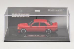 Mercedes Brabus 3.6S 190E W201 Rdeč Minichamps 1:43 437032600 Kovina – slika 4 od 5