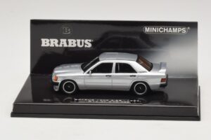 Mercedes Brabus 3.6S 190E W201 Srebrna Minichamps 1:43 437032604 Kovina