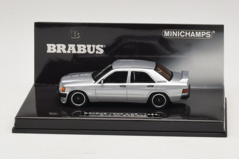 Mercedes Brabus 3.6S 190E W201 Srebrna Minichamps 1:43 437032604 Kovina