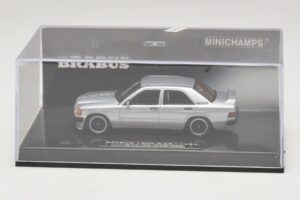 Mercedes Brabus 3.6S 190E W201 Srebrna Minichamps 1:43 437032604 Kovina – slika 4 od 5