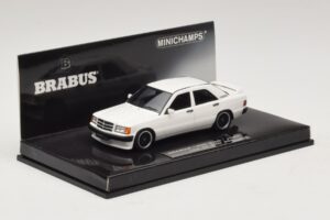 Mercedes Brabus 3.6S 190E W201 Bel Minichamps 1:43 437032602 Kovina – slika 2 od 5