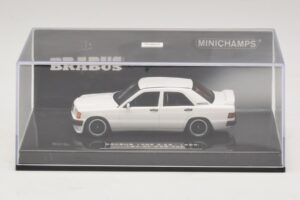 Mercedes Brabus 3.6S 190E W201 Bel Minichamps 1:43 437032602 Kovina – slika 4 od 5