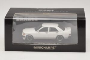 Mercedes Brabus 3.6S 190E W201 Bel Minichamps 1:43 437032602 Kovina – slika 5 od 5