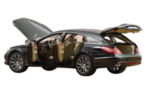 Mercedes CLS Shooting Brake X218 Obsidian Black Metallic Norev 1:18 183944 Kovina – slika 2 od 3