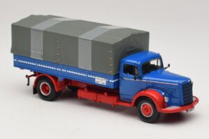Mercedes L 315 Kamion s Ploščadjo Moder Rdeč Minichamps 1:43 439034420 Kovina – slika 4 od 6