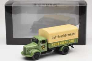 Mercedes L 3500 Tovornjak s Ploščadjo Schenker Minichamps 1:43 439350028 Kovina – slika 6 od 6