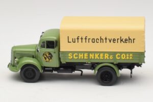 Mercedes L 3500 Tovornjak s Ploščadjo Schenker Minichamps 1:43 439350028 Kovina – slika 3 od 6