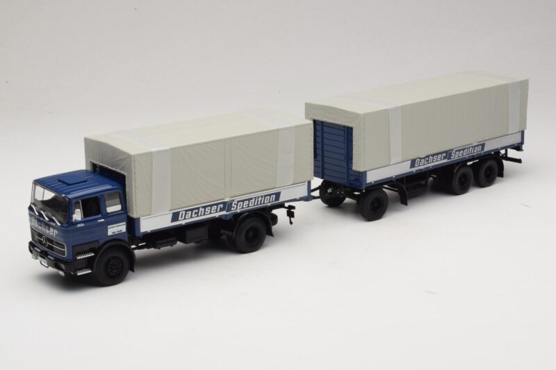 Mercedes LP1624 Pritschenzug Dachser Minichamps 1:43 499034821 Kovina
