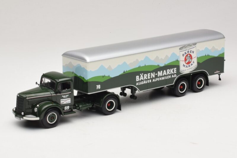 Mercedes LS315 Koffersattelzug Bärenmarke Minichamps 1:43 499034780 Kovina