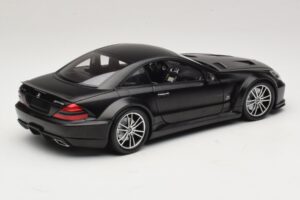 Mercedes SL65 AMG R230 Black Series Matt Black Minichamps 1:18 100038121 Kovina – slika 3 od 8