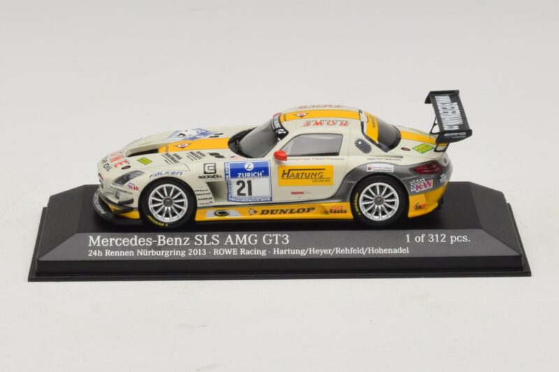 Mercedes SLS AMG GT3 #21 Rowe Racing Hartung / Heyer Nurburgring 24 Hours 2013 Minichamps 1:43 Mercedes SLS AMG GT3 #21 Rowe Racing Hartung / Heyer Nurburgring 24 Hours 2013 Minichamps 1:43 410133221 Kovina