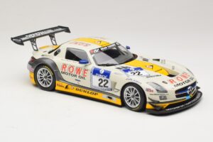 Mercedes SLS AMG GT3 #22 Graf / Jager Rowe Racing 24 Hours of Nurburgring 2013 Minichamps 1:18 151133122 Kovina – slika 4 od 6