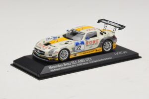 Mercedes SLS AMG GT3 #22 Rowe Racing Graf / Jager Nurburgring 24 Hours 2013 Minichamps 1:43 410133222 Kovina – slika 2 od 4