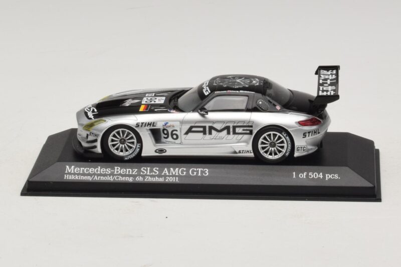 Mercedes SLS AMG GT3 #96 M. Hakkinen / R. Arnold 6 Hours of Zhuhai 2011 Minichamps 1:43 Mercedes SLS AMG GT3 #96 M. Hakkinen / R. Arnold 6 Hours of Zhuhai 2011 Minichamps 1:43 410113296 Kovina
