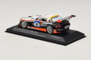 Mercedes SLS AMG GT3 #66 Hankook C. Frankenhout / Simonsen 24 Hours of Nurburgring 2012 Minichamps 1:43 437123266 Kovina – slika 3 od 4