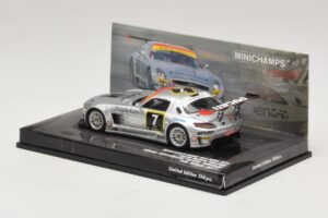 Mercedes SLS AMG GT3 #7 Black Falcon Jager / Seyffarth 24 Hours of Dubai 2011 Minichamps 1:43 437110307 Kovina – slika 3 od 5
