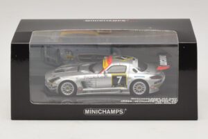 Mercedes SLS AMG GT3 #7 Black Falcon Jager / Seyffarth 24 Hours of Dubai 2011 Minichamps 1:43 437110307 Kovina – slika 5 od 5