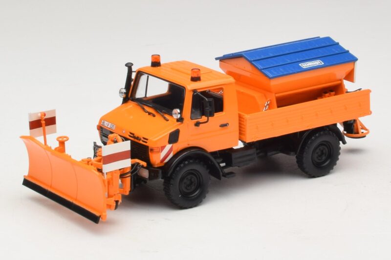 Mercedes Unimog 1300 L Snežni Plug Oranžen Minichamps 1:43 439033060 Kovina