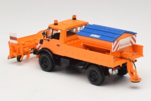 Mercedes Unimog 1300 L Snežni Plug Oranžen Minichamps 1:43 439033060 Kovina – slika 5 od 6