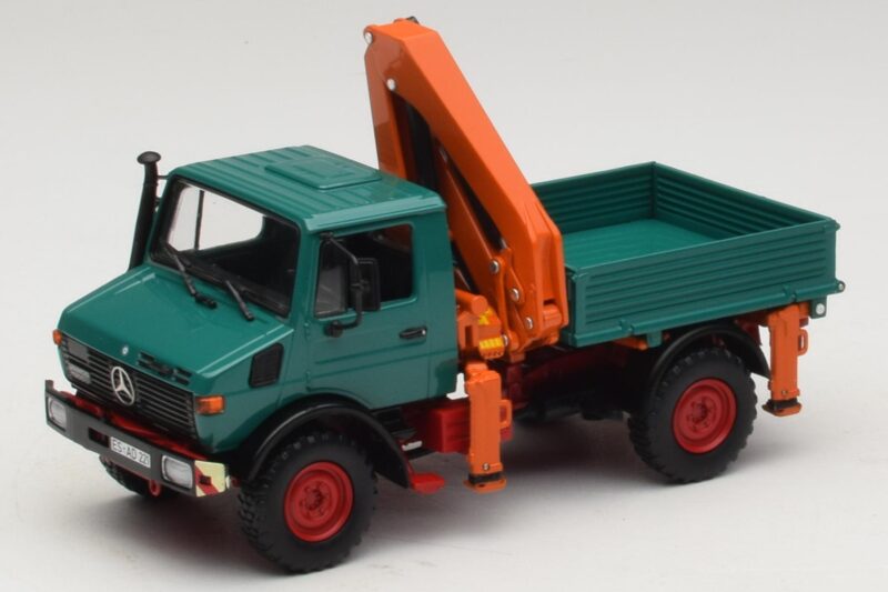 Mercedes Unimog 1300 L Prekucnik z Nakladalno Žerjavo Minichamps 1:43 439033000 Kovina