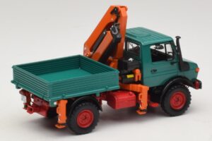 Mercedes Unimog 1300 L Prekucnik z Nakladalno Žerjavo Minichamps 1:43 439033000 Kovina – slika 2 od 6