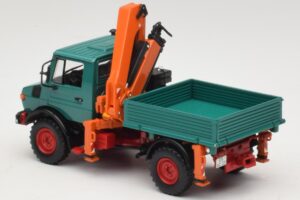 Mercedes Unimog 1300 L Prekucnik z Nakladalno Žerjavo Minichamps 1:43 439033000 Kovina – slika 5 od 6