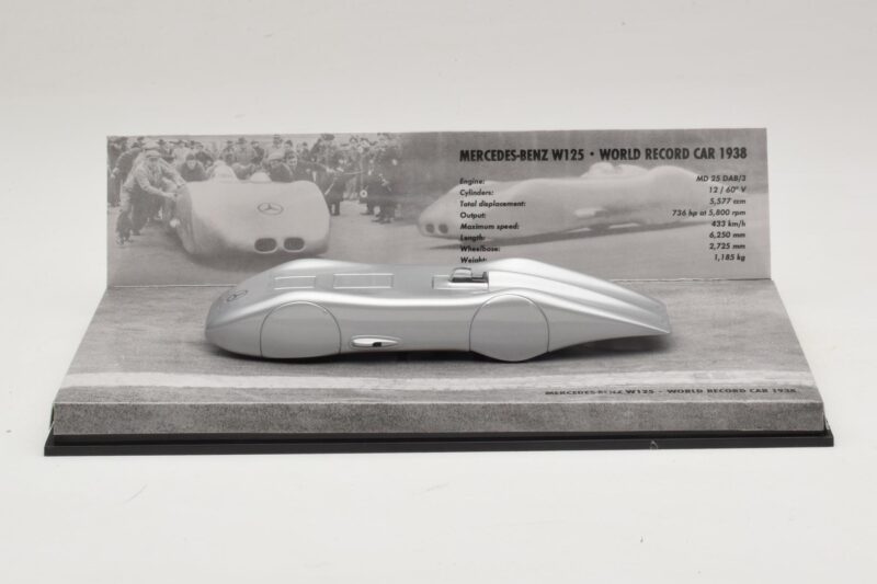 Mercedes W125 R. Caracciola World Record 1938 Minichamps 1:43 40038300 Kovina