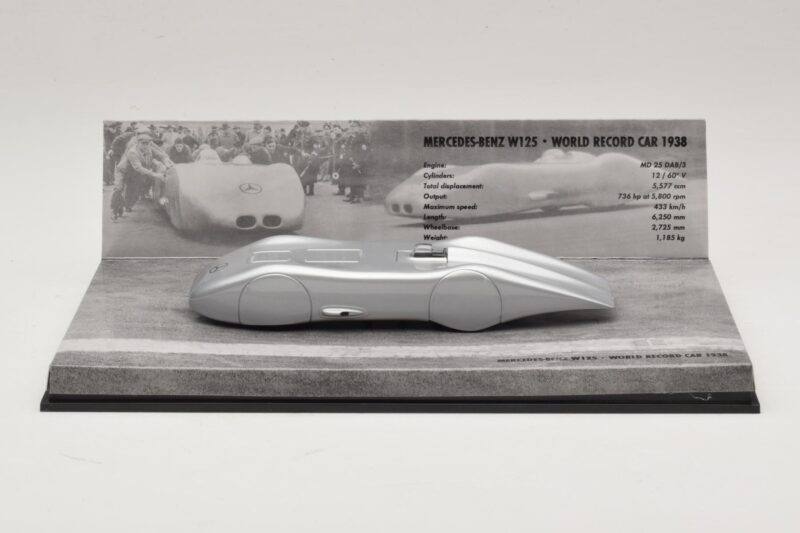 Mercedes W125 R. Caracciola World Record Car 1938 Minichamps 1:43 400383800 Kovina