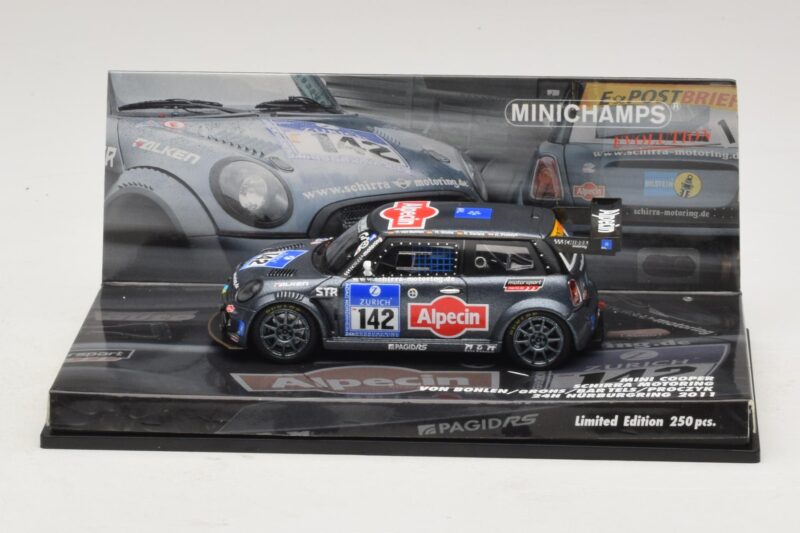 Mini Cooper #142 Von Bohlen / F. Grohs Schirra Motorsport Nurburgring 24 Hours 2011 Minichamps 1:43 43112142 Kovina