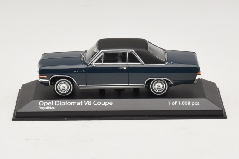 Opel Diplomat A V8 Coupe Temno Modra Minichamps 1:43 400048021 Kovina