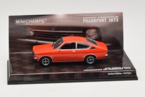 Opel Kadett C Kupe Predstavitev IAA Frankfurt Rdeč Minichamps 1:43 436045620 Kovina