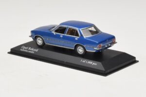 Opel Rekord D Modra Kovinska Minichamps 1:43 400044002 Kovina – slika 3 od 4