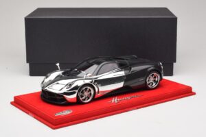 Pagani Huayra Chrome Silver Edinstven Kos BBR 1:18 P1873CM Smola – slika 6 od 7