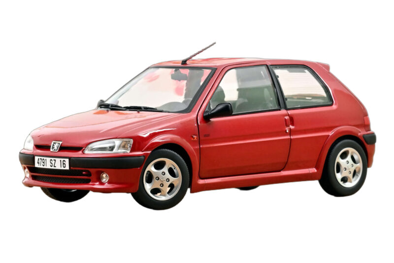 Peugeot 106 S16 Lucifer Red Norev 1:18 184921 Kovina