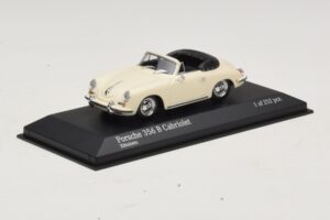 Porsche 356 B Kabriolet Slonokoščena Bela Minichamps 1:43 400064332 Kovina – slika 2 od 4