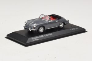 Porsche 356C Cabriolet Siv Minichamps 1:43 430062339 Kovina – slika 2 od 4