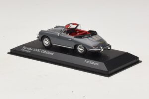 Porsche 356C Cabriolet Siv Minichamps 1:43 430062339 Kovina – slika 3 od 4