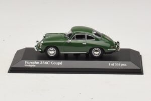 Porsche 356C Temno Zelena Minichamps 1:43 430062329 Kovina