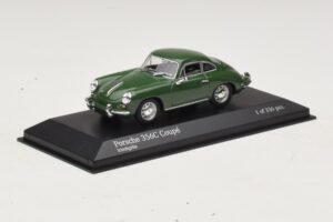 Porsche 356C Temno Zelena Minichamps 1:43 430062329 Kovina – slika 2 od 4