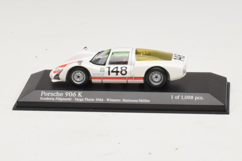 Porsche 906 K Scuderia Filipinetti #148 W. Mairesse / H. Muller Targa Florio Winners 1966 Minichamps 1:43 Porsche 906 K Scuderia Filipinetti #148 W. Mairesse / H. Muller Targa Florio Winners 1966 Minichamps 1:43 400666648 Kovina