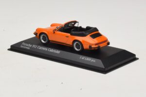 Porsche 911 930 Carrera Cabriolet Oranžna Minichamps 1:43 430062038 Kovina – slika 3 od 4
