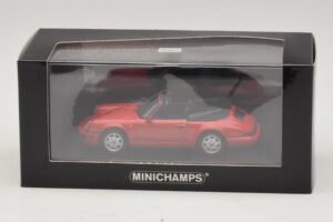 Porsche 911 964 Carrera 2 Cabriolet Rdeč Minichamps 1:43 430067330 Kovina – slika 4 od 4