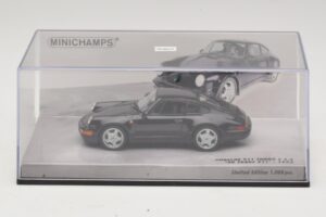 Porsche 911 964 Turbo S 3.6 30. Obletnica Črn Minichamps 1:43 436069171 Kovina – slika 4 od 5