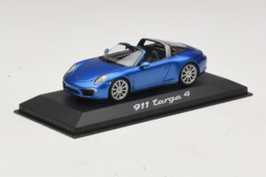 Porsche 911 991 Targa Modra Metalik Minichamps 1:43 WAP0200350E Kovina – slika 2 od 4